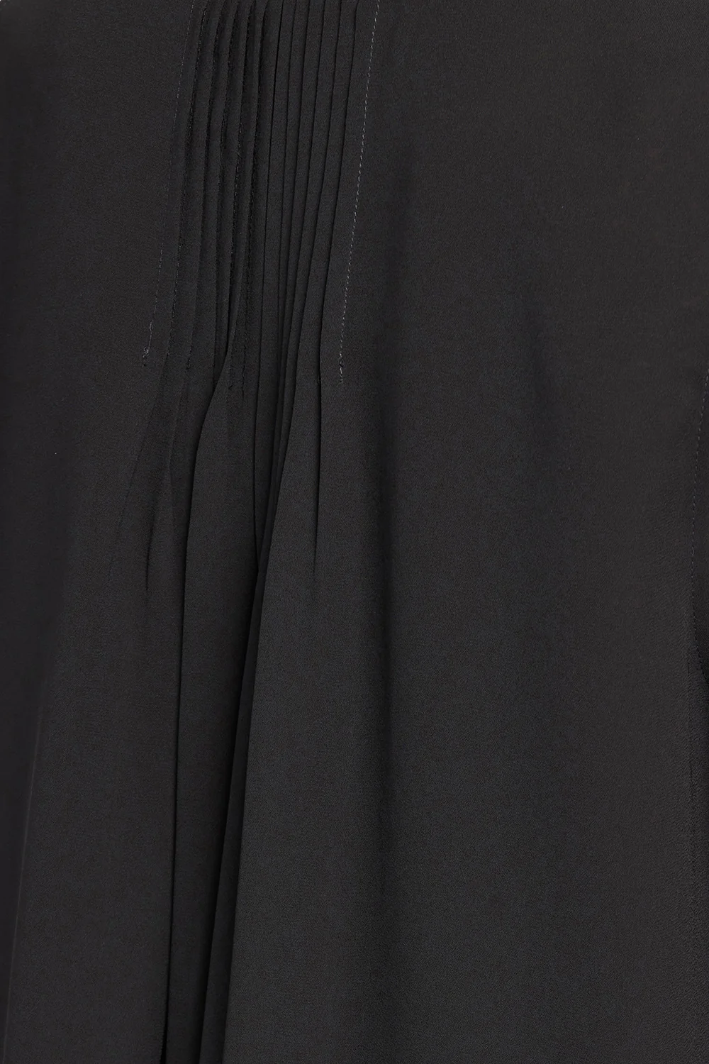 Sleeveless Pintuck Blouse - Black - Image 6