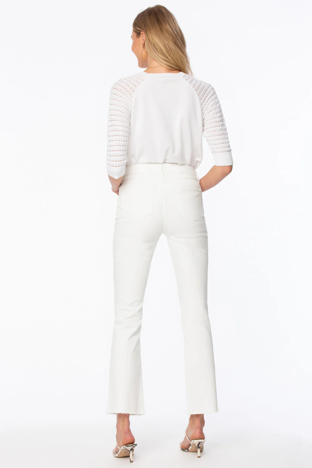 Slim Bootcut Ankle Jeans In Petite - Optic White - Image 6