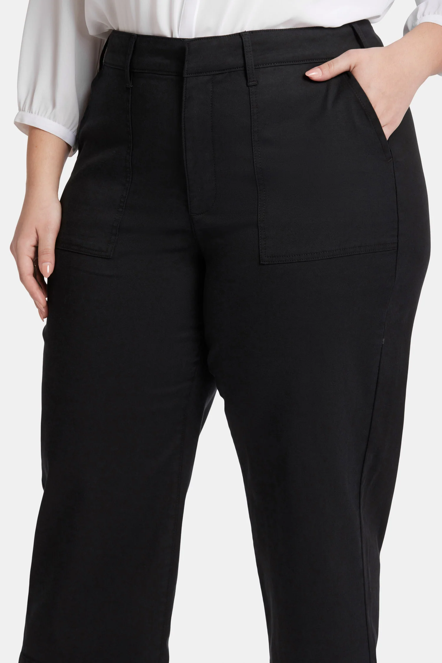 Utility Pants In Plus Size - Black - Image 6