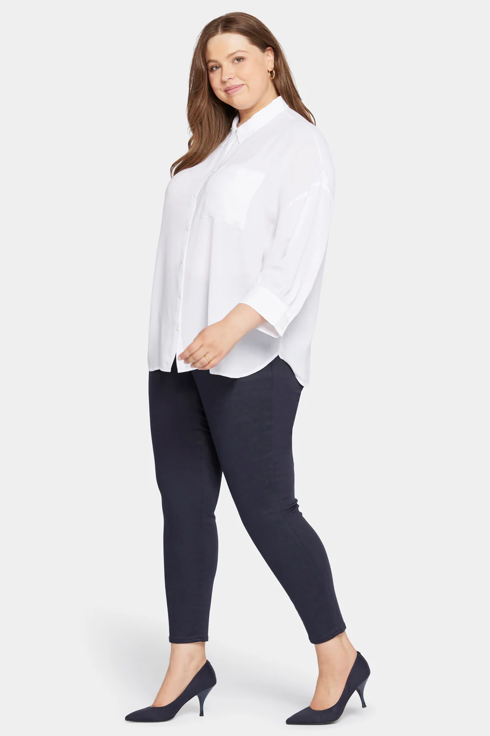Zoey Blouse in Plus Size - Optic White - Image 3