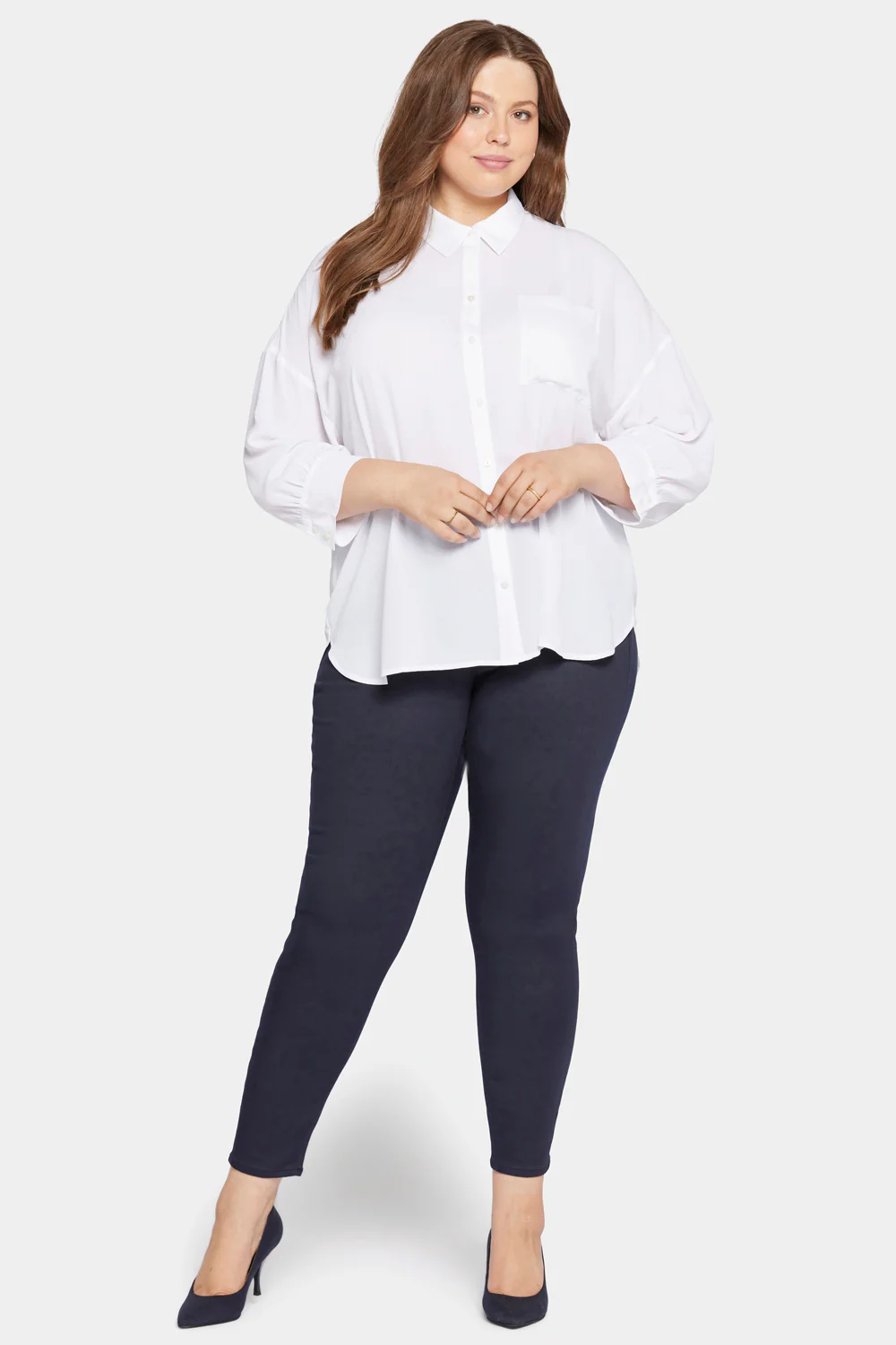 Zoey Blouse in Plus Size - Optic White - Image 5